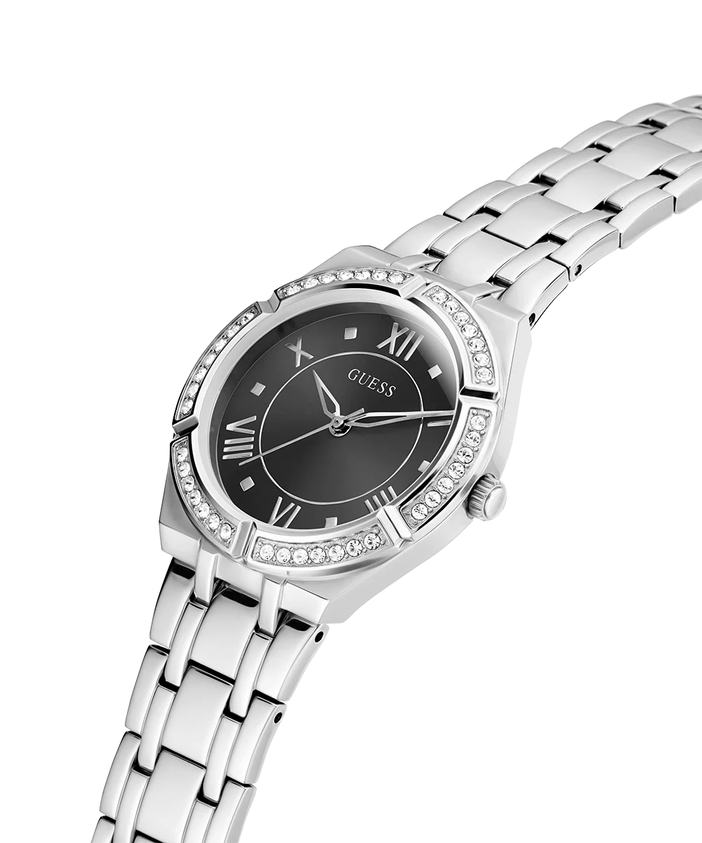 GUESS Ladies Silver Tone Analog Watch