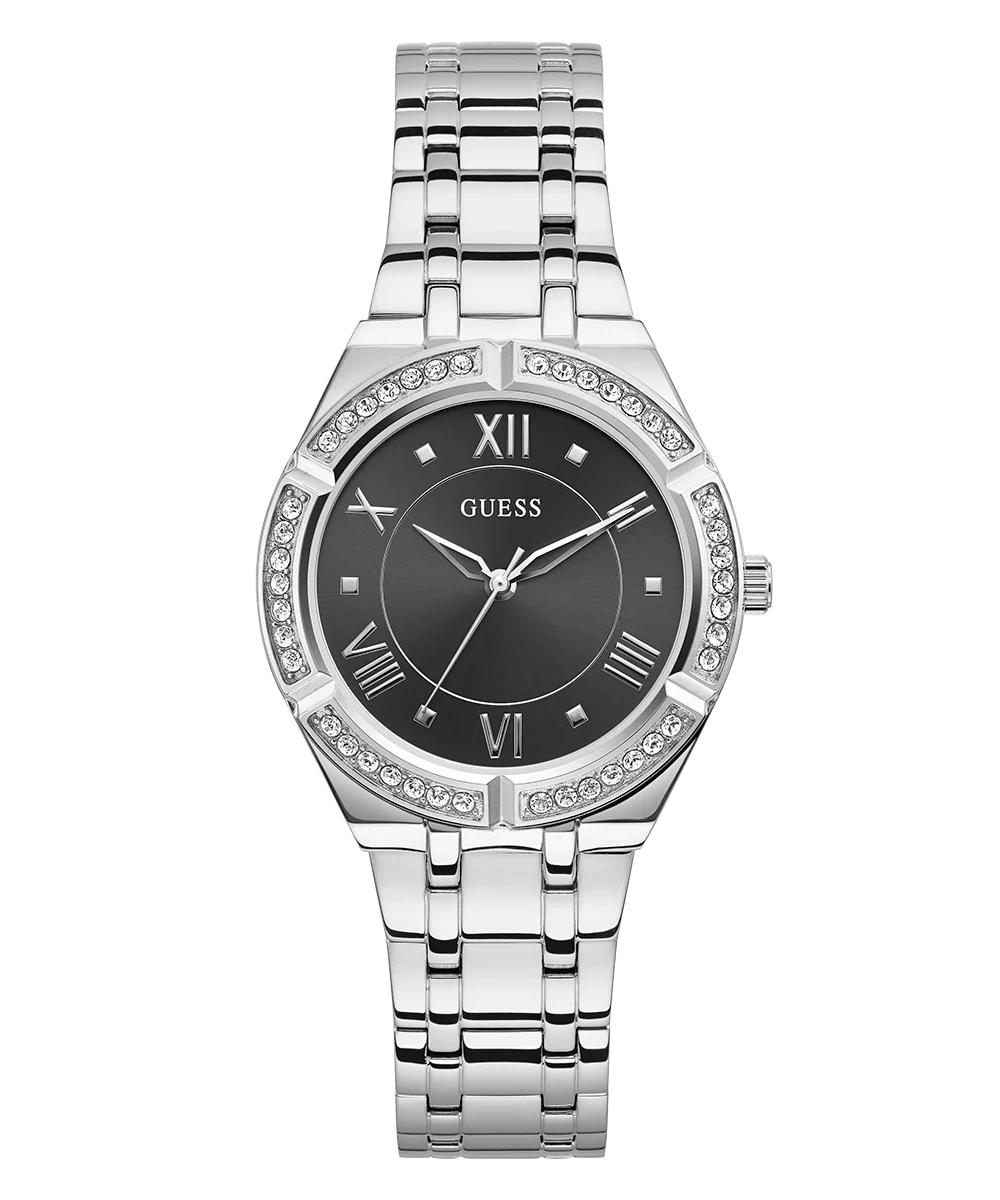 GUESS Ladies Silver Tone Analog Watch