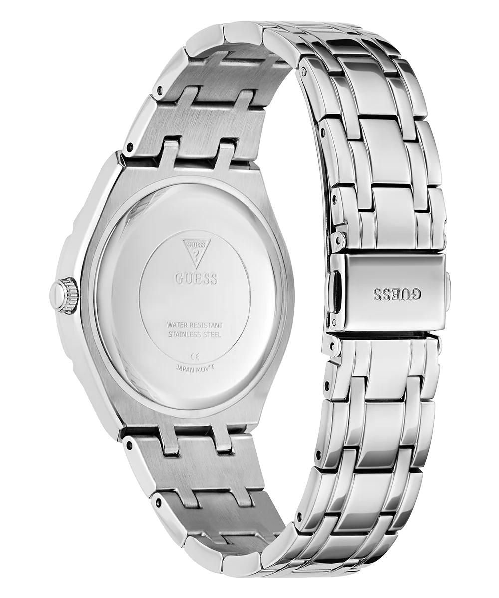 GUESS Ladies Silver Tone Analog Watch
