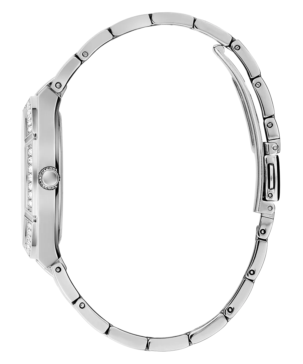 GUESS Ladies Silver Tone Analog Watch