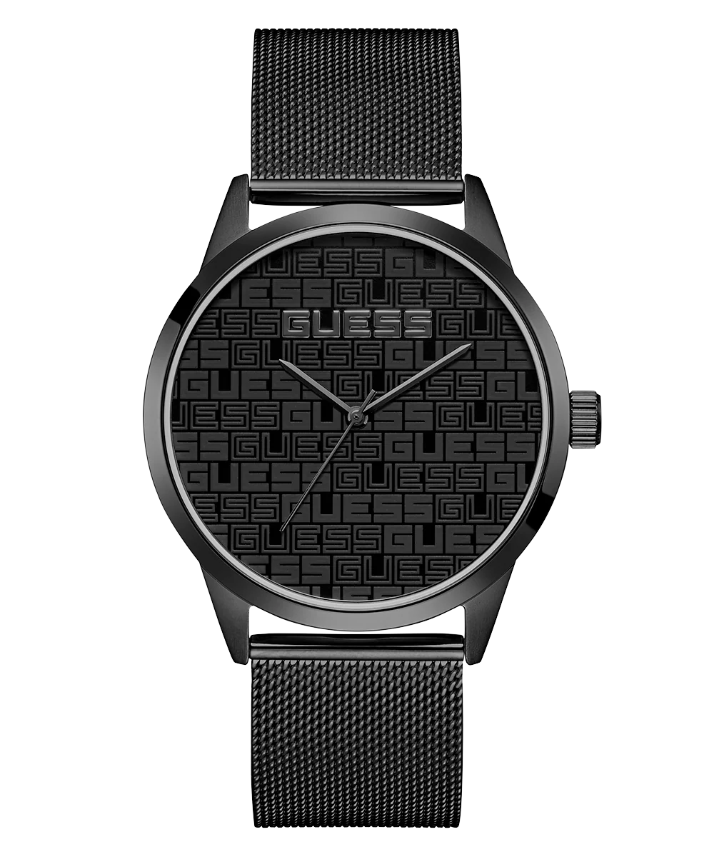 GUESS Mens Black Analog Watch