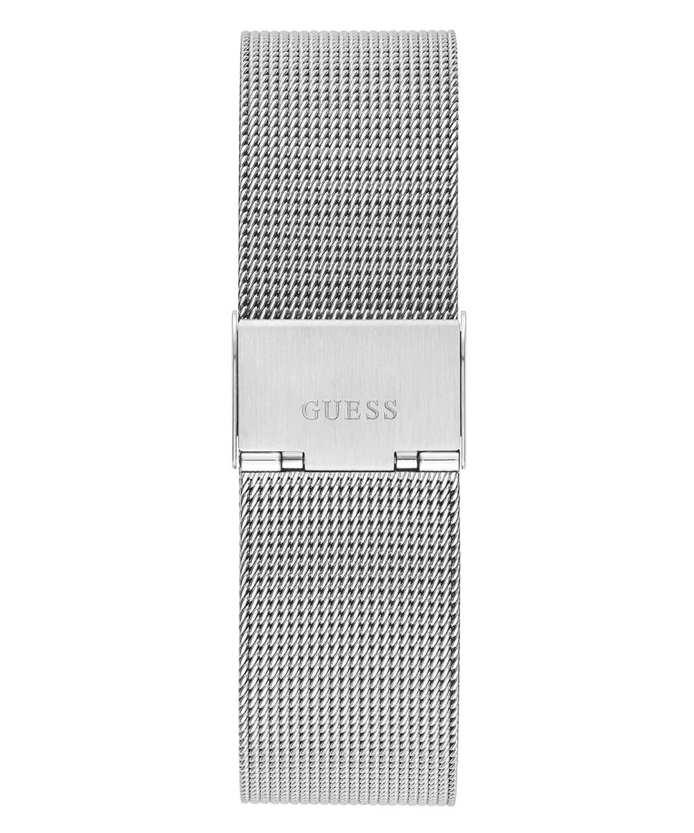 GUESS Mens Silver Tone Analog Watch