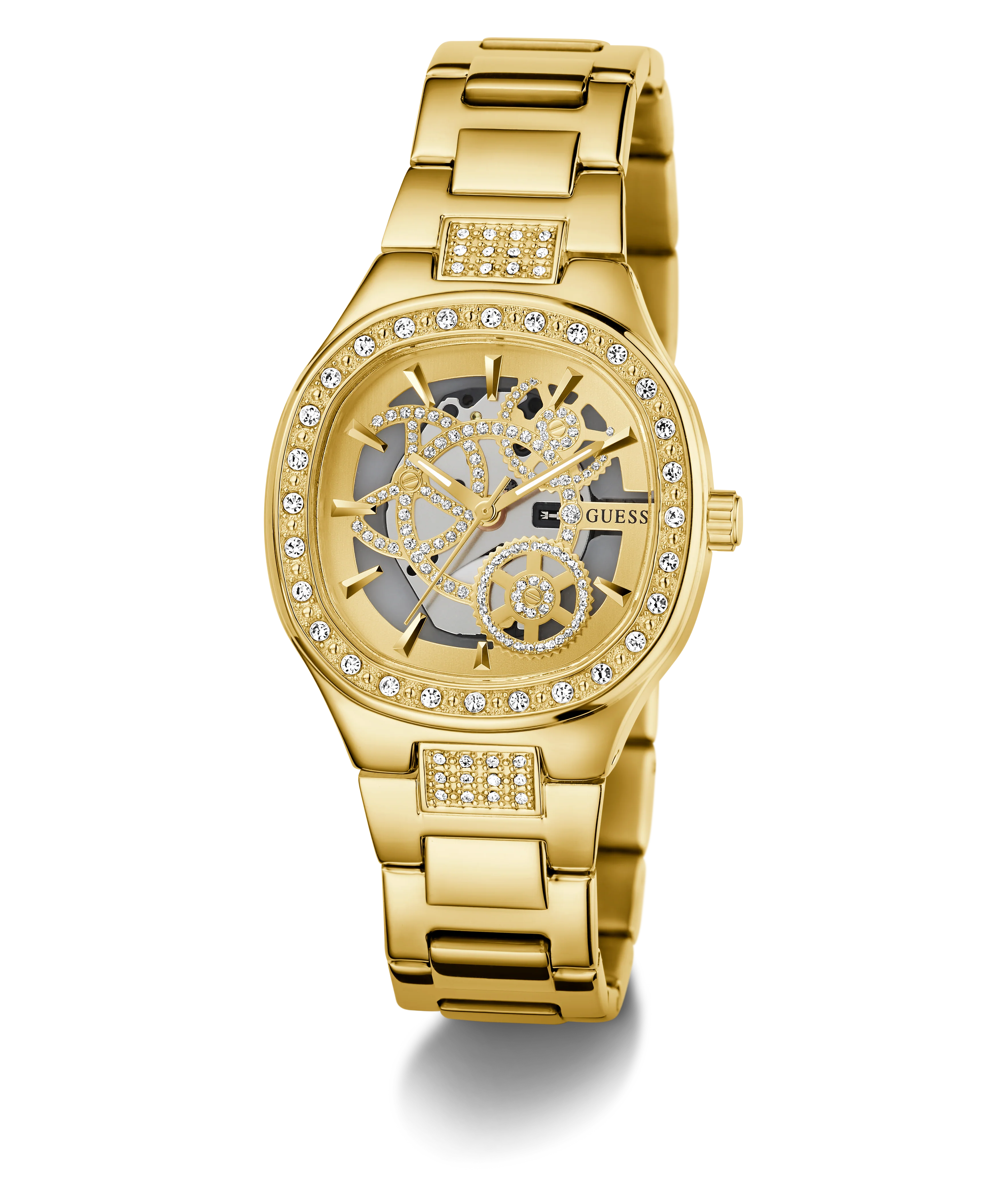 GUESS Ladies Gold Tone Analog Watch