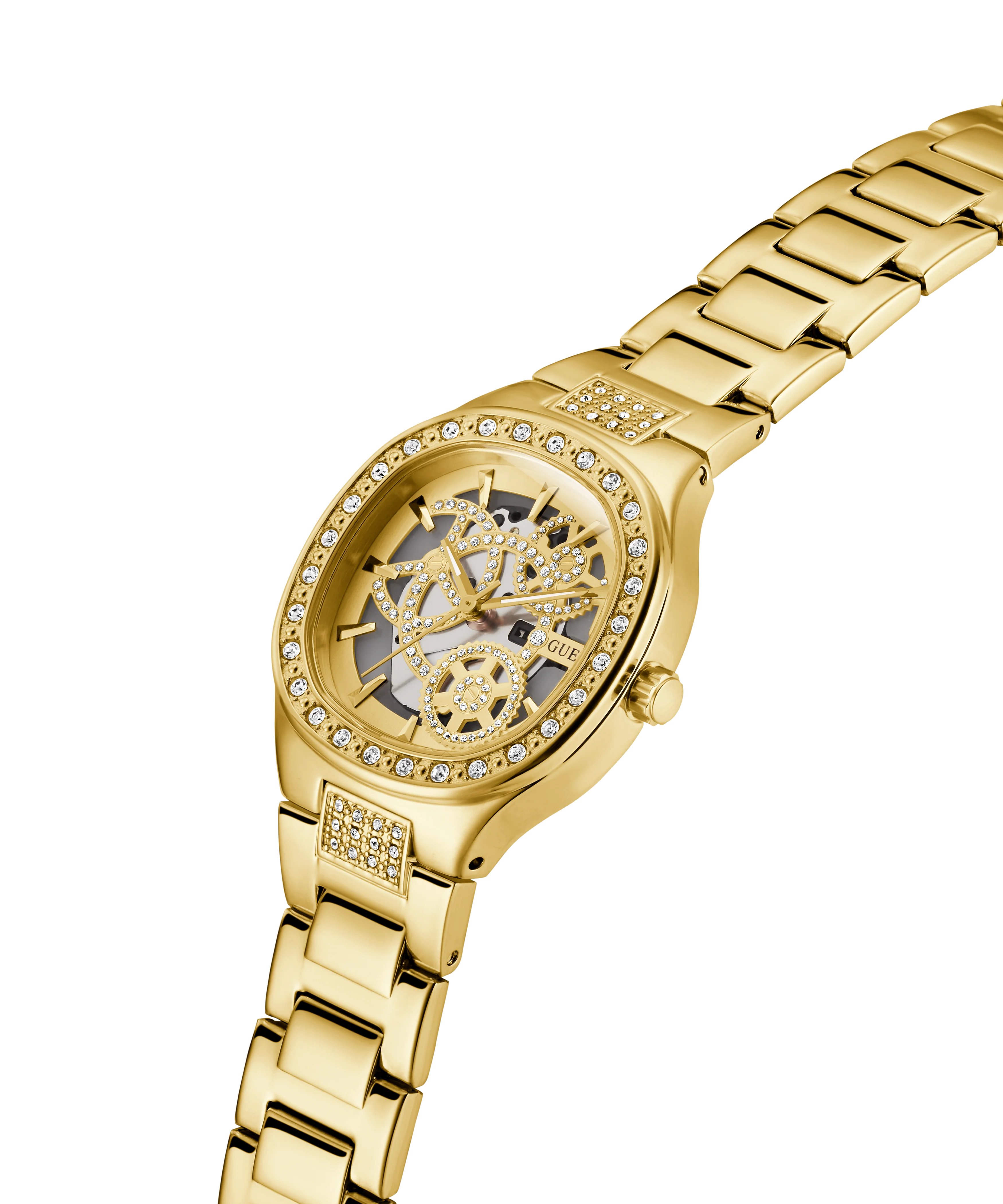 GUESS Ladies Gold Tone Analog Watch