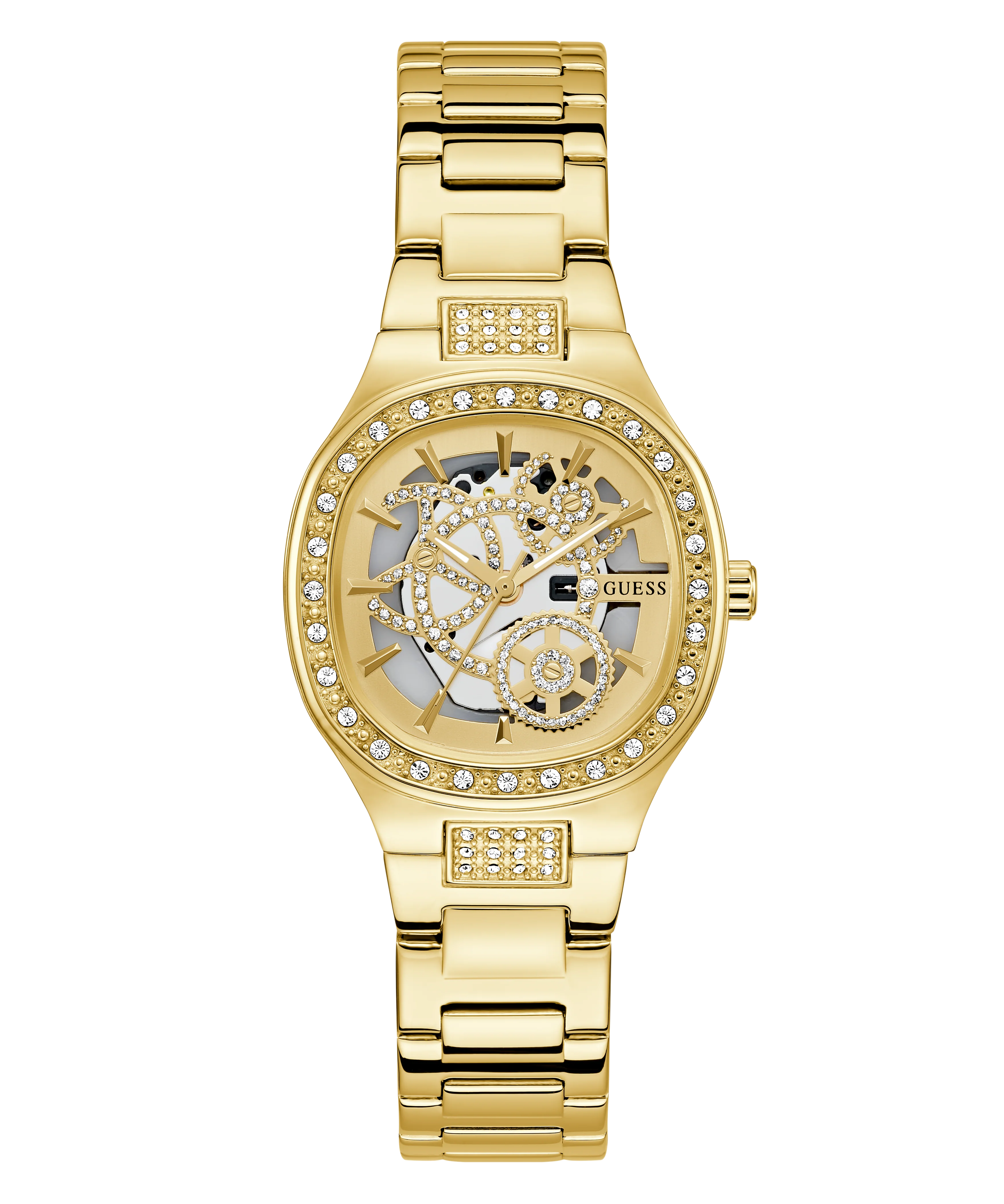 GUESS Ladies Gold Tone Analog Watch