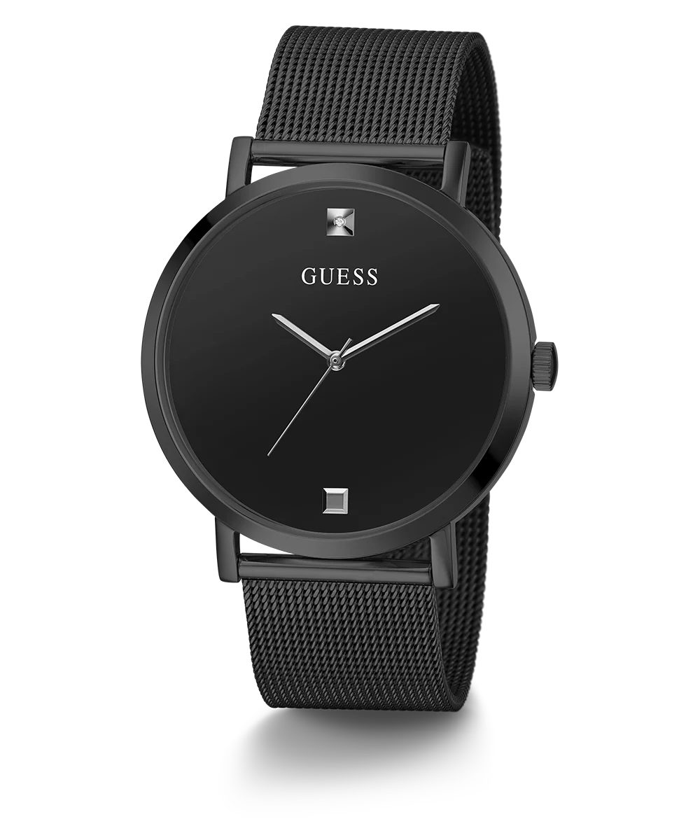 GUESS Mens Black Analog Watch