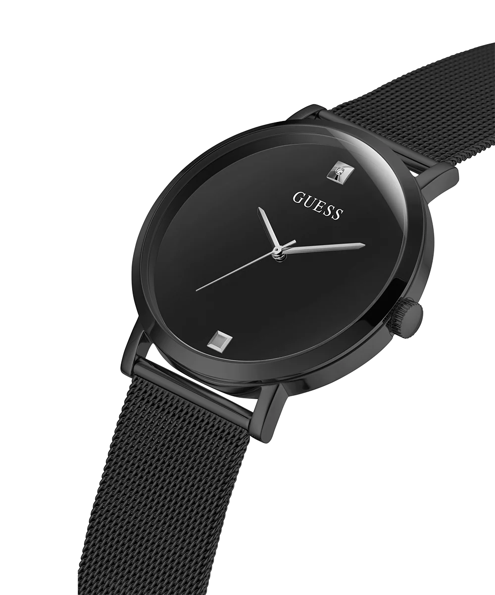 GUESS Mens Black Analog Watch