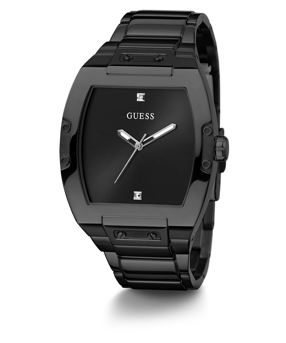 GUESS Mens Black Analog Watch