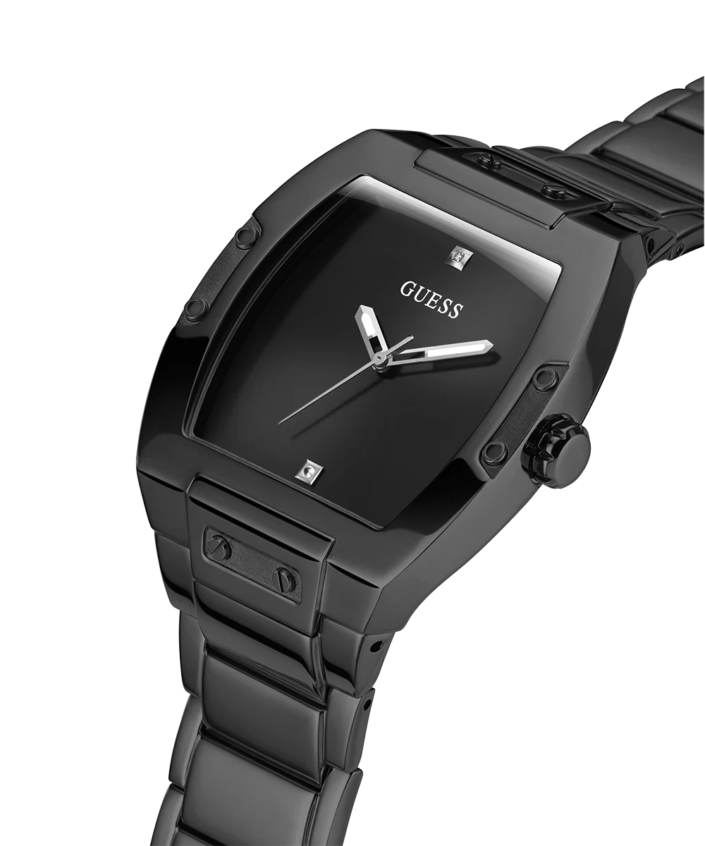 GUESS Mens Black Analog Watch