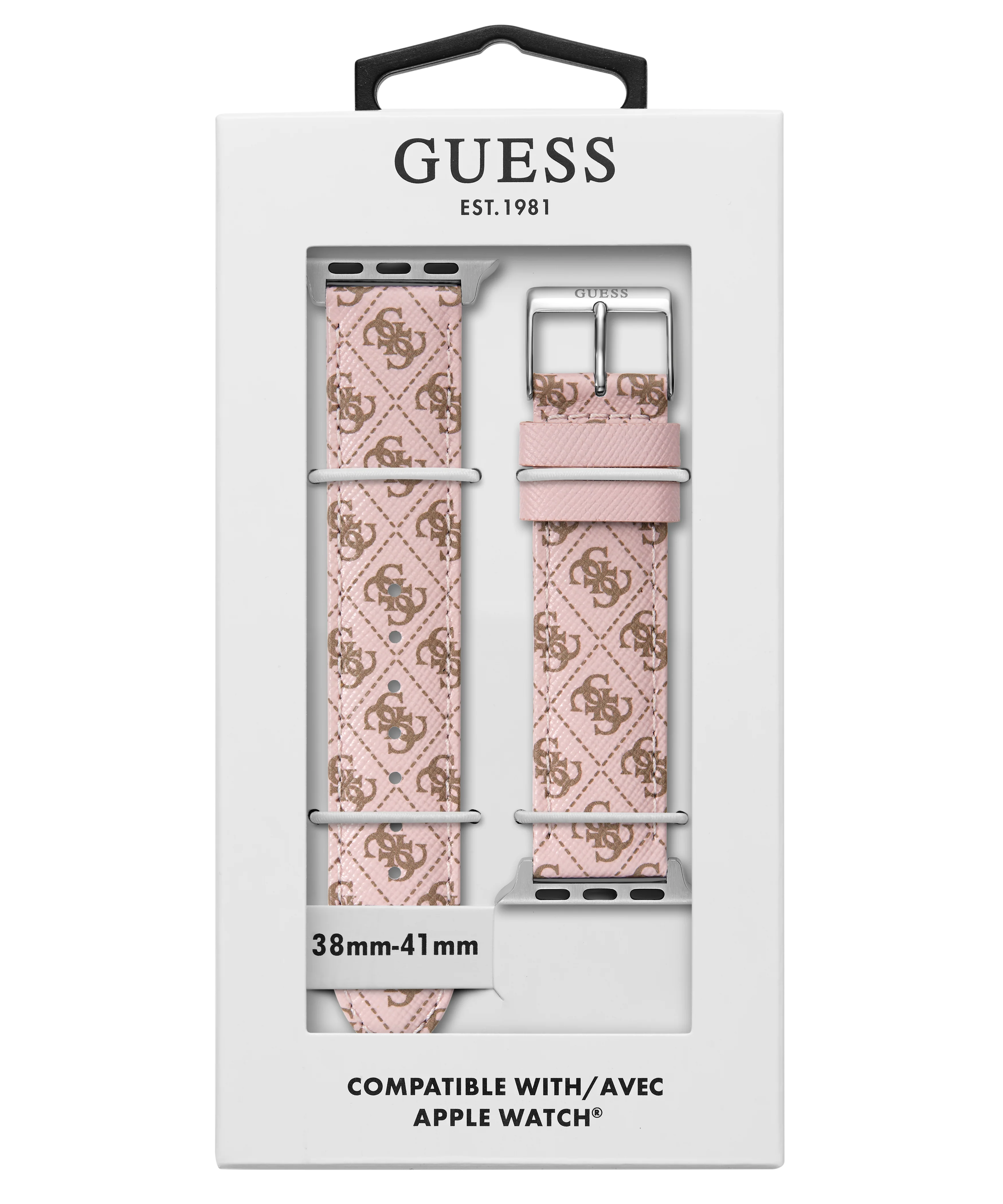 GUESS Logo Leather Band for Apple 38-40 mm Watch