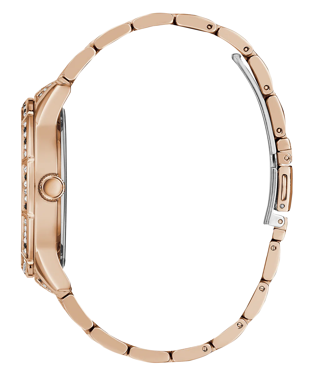 GUESS Ladies Rose Gold Tone Multi-function Watch