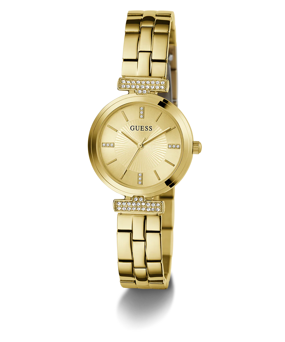 GUESS Ladies Gold Tone Analog Watch