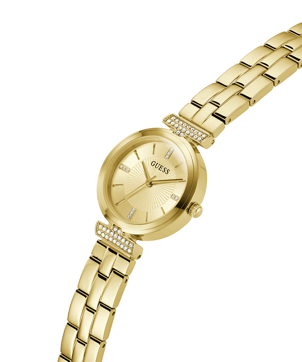GUESS Ladies Gold Tone Analog Watch