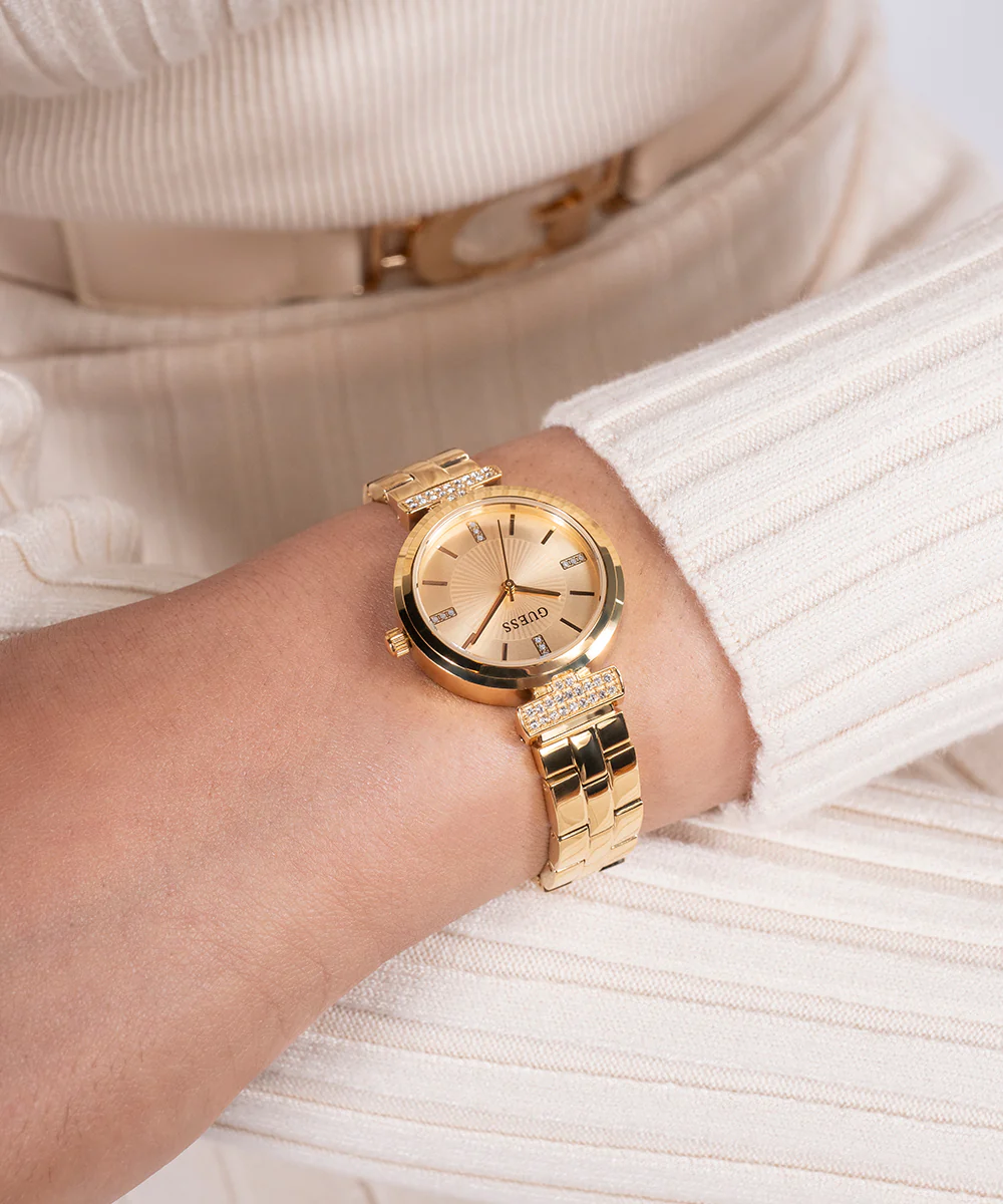 GUESS Ladies Gold Tone Analog Watch