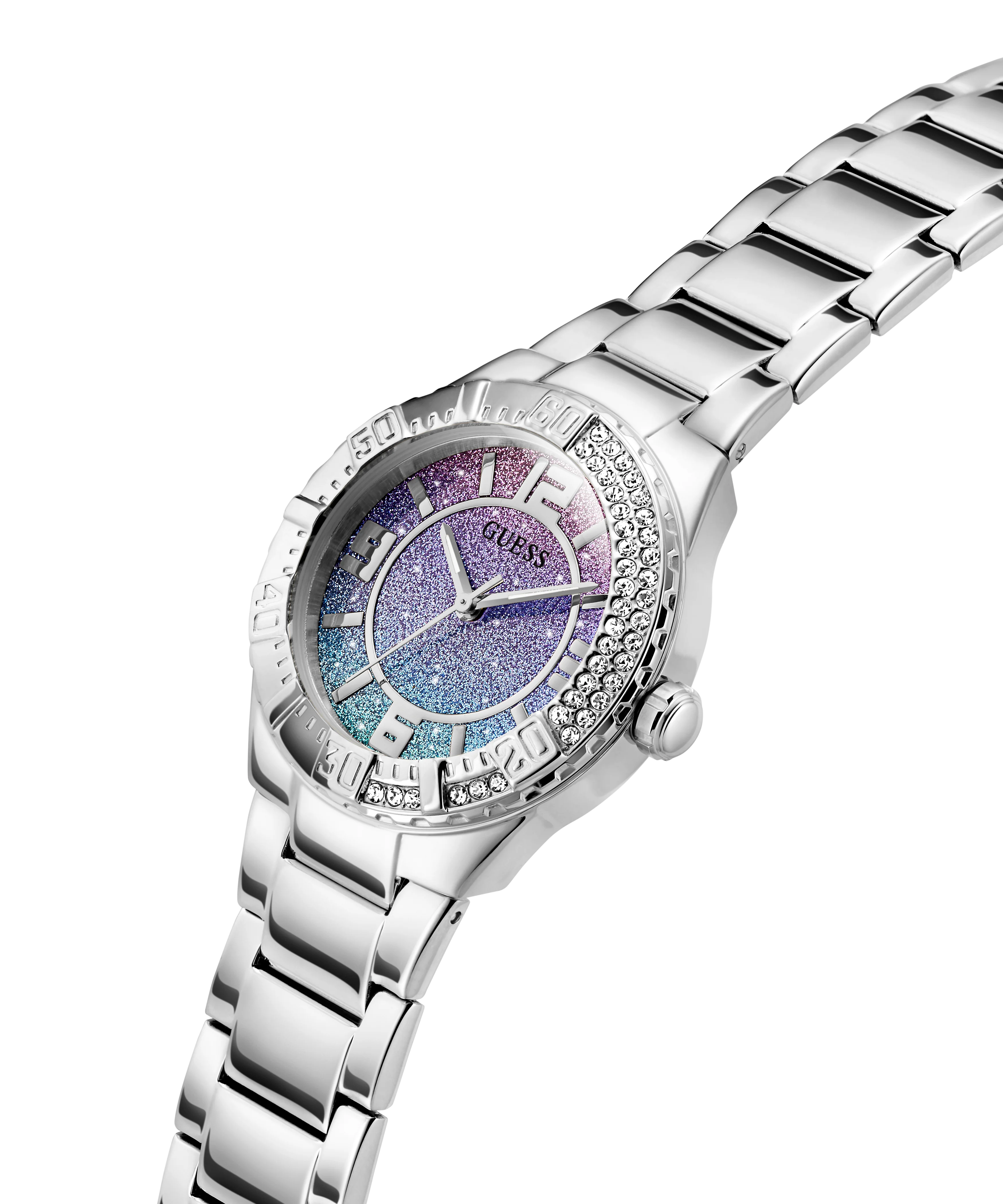 471-guess-ladies-silver-tone-multi-function-watch-2.webp GUESS Ladies Silver Tone Multi-function Watch