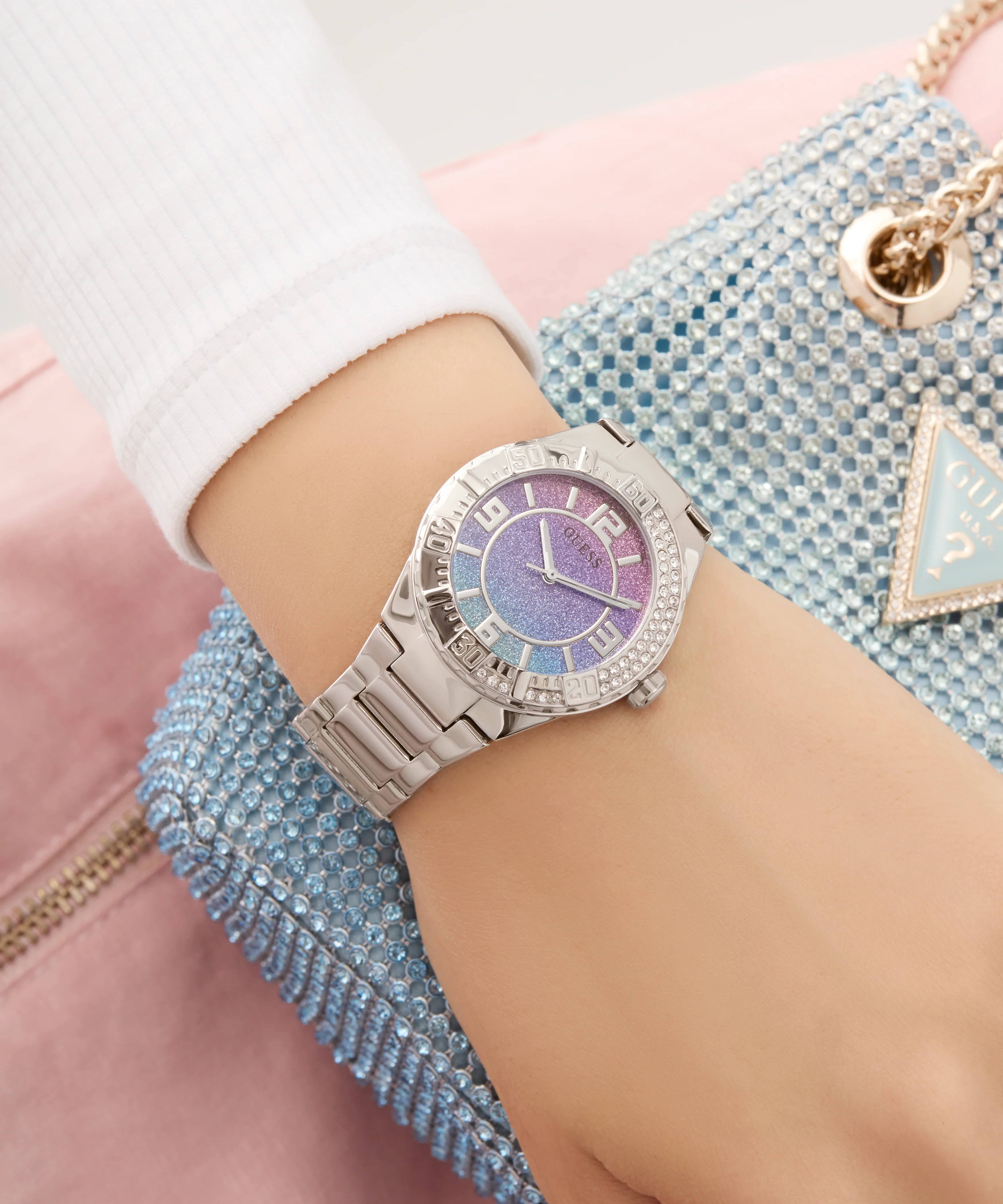 471-guess-ladies-silver-tone-multi-function-watch-5.webp GUESS Ladies Silver Tone Multi-function Watch