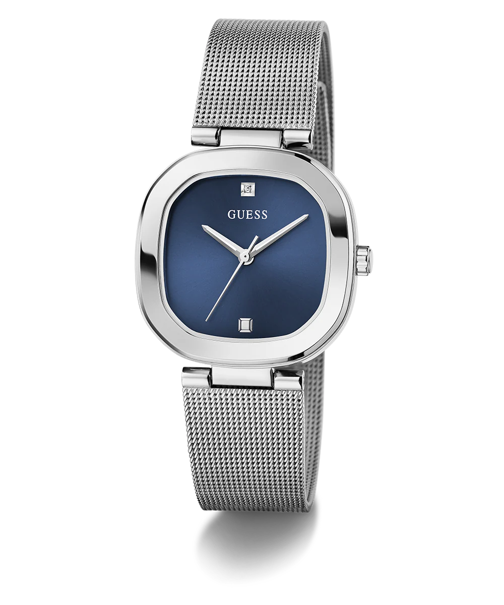 GUESS Ladies Silver Tone Analog Watch