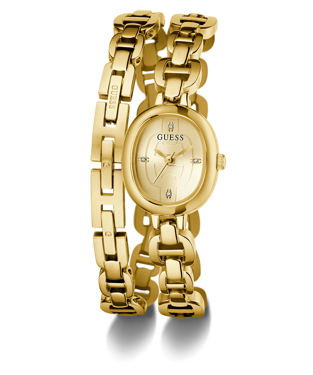 GUESS Ladies Gold Tone Analog Watch