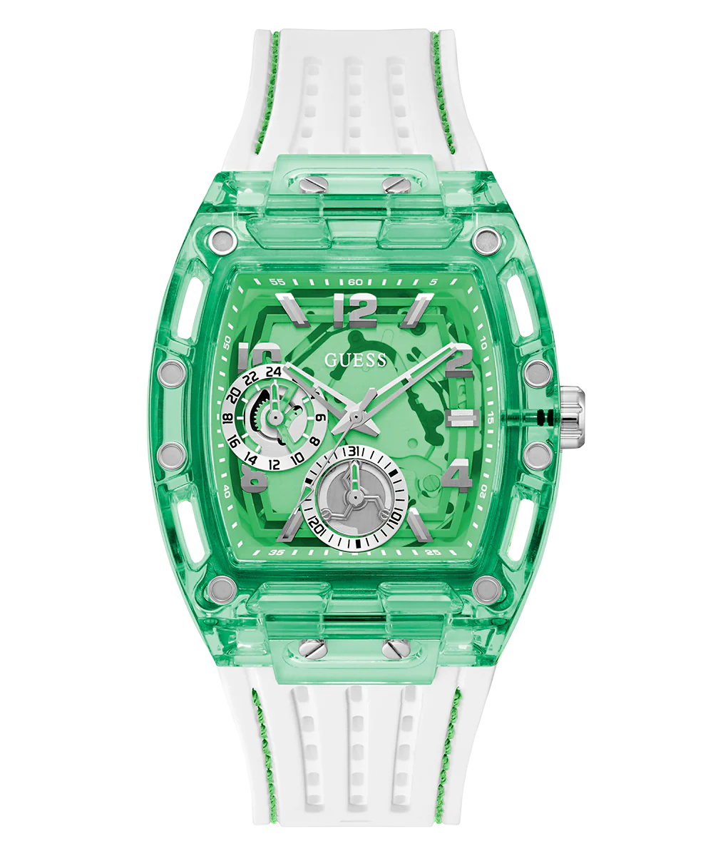 480-guess-mens-white-green-multi-function-watch-4.webp GUESS Mens White Green Multi-function Watch
