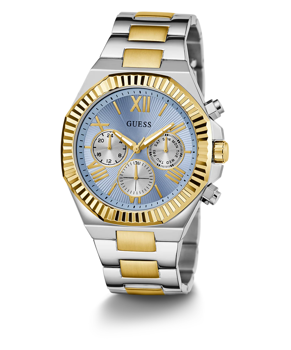 GUESS Equity Mens 2-Tone Multi-function Watch