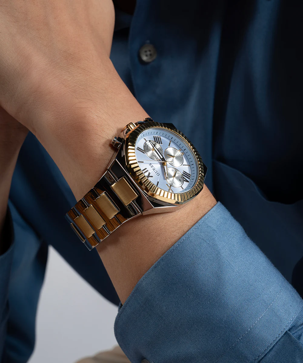 GUESS Equity Mens 2-Tone Multi-function Watch