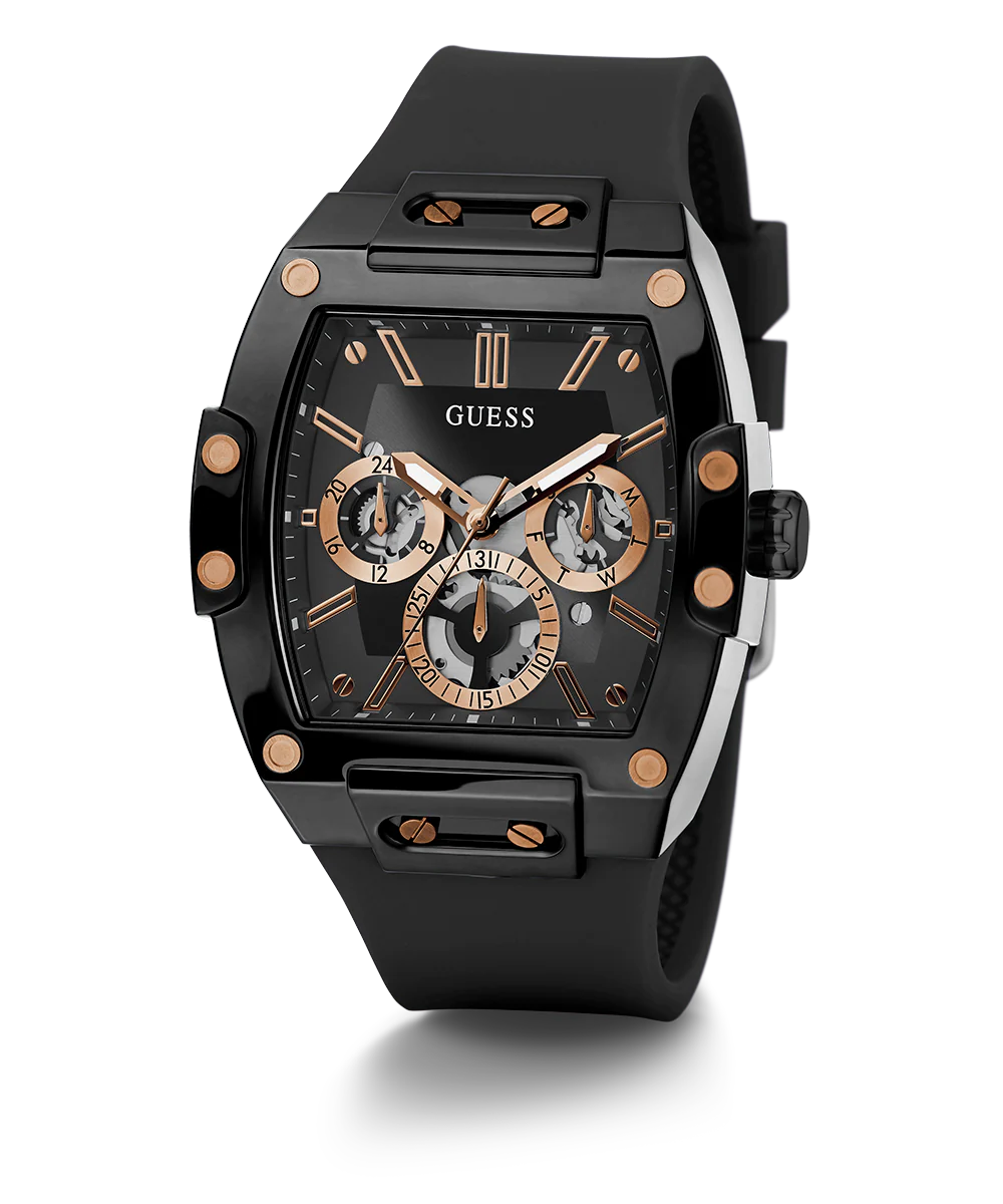 GUESS Mens Black Multi-function Watch