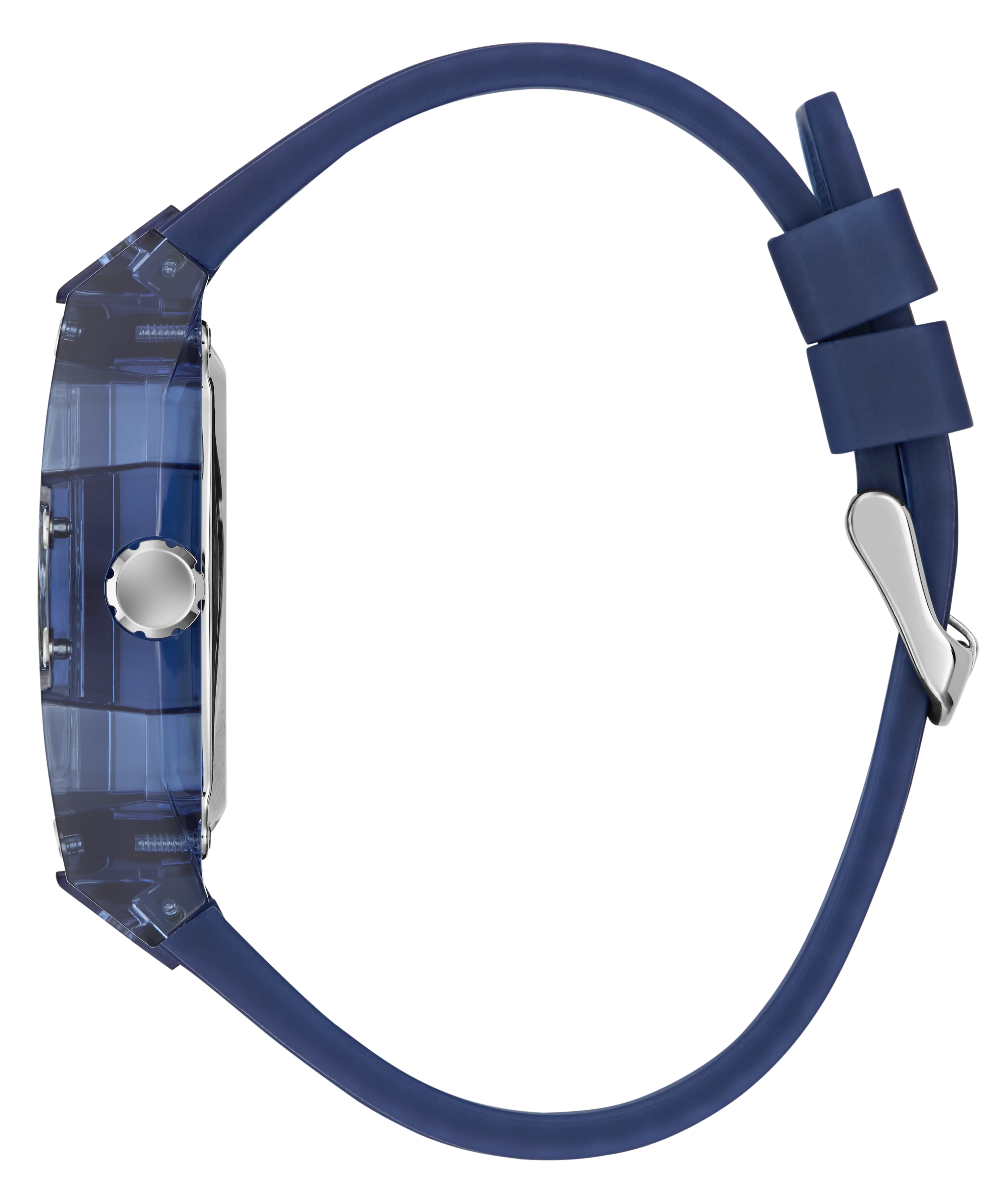 GUESS Mens Blue Analog Watch