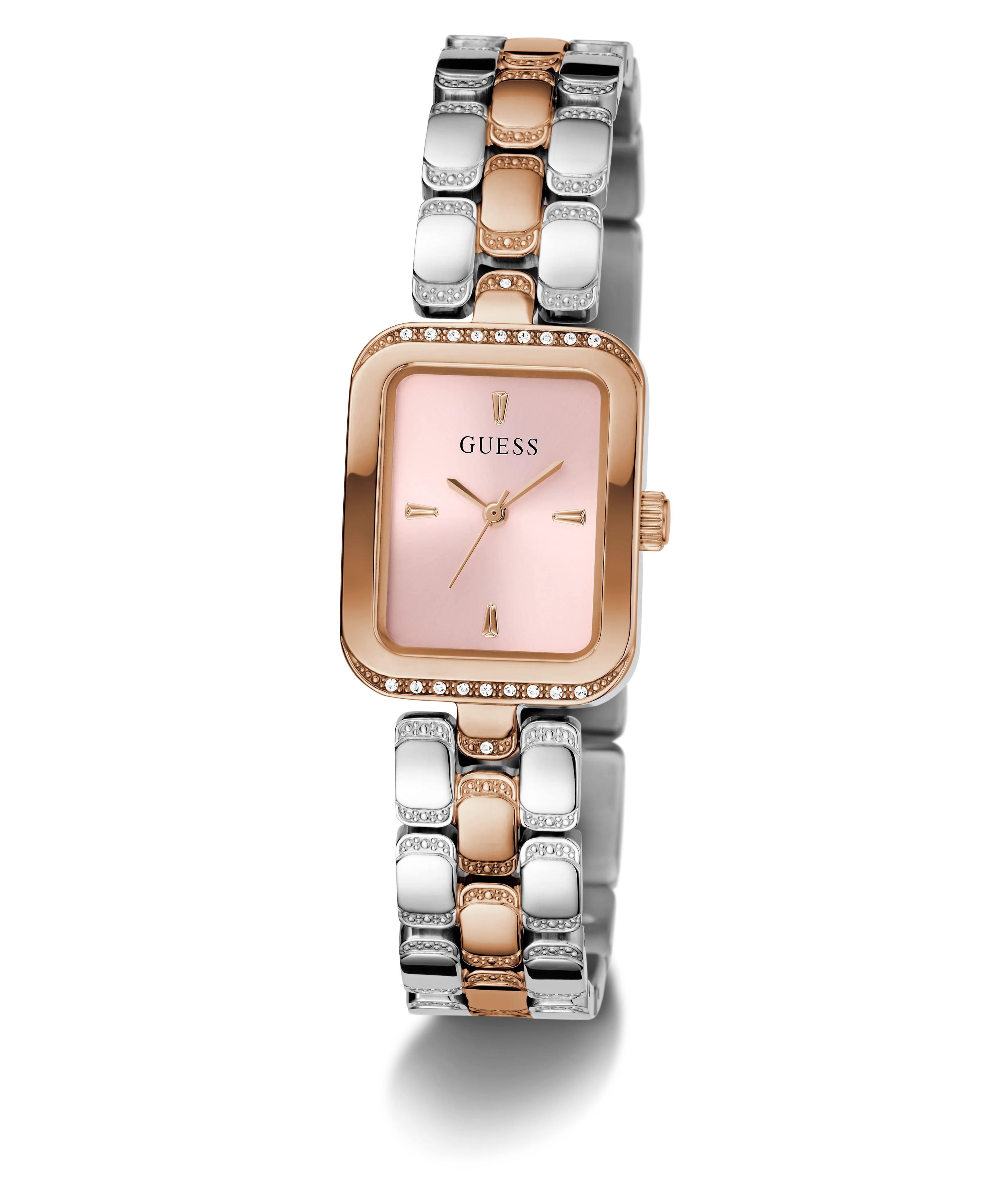 GUESS Ladies 2-Tone Rose Gold Tone Analog Watch