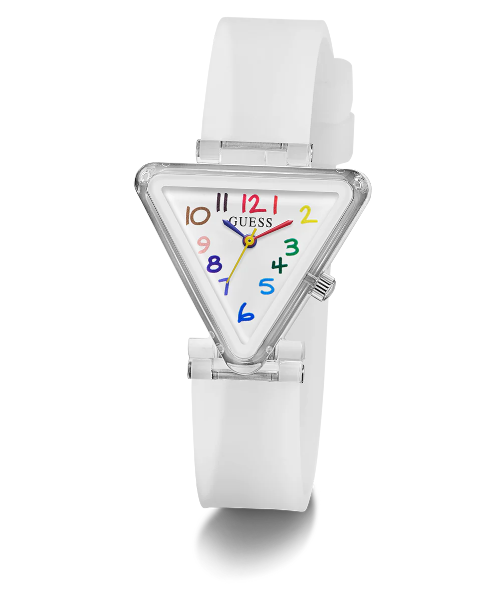 GUESS Kids Clear Transparent Analog Watch