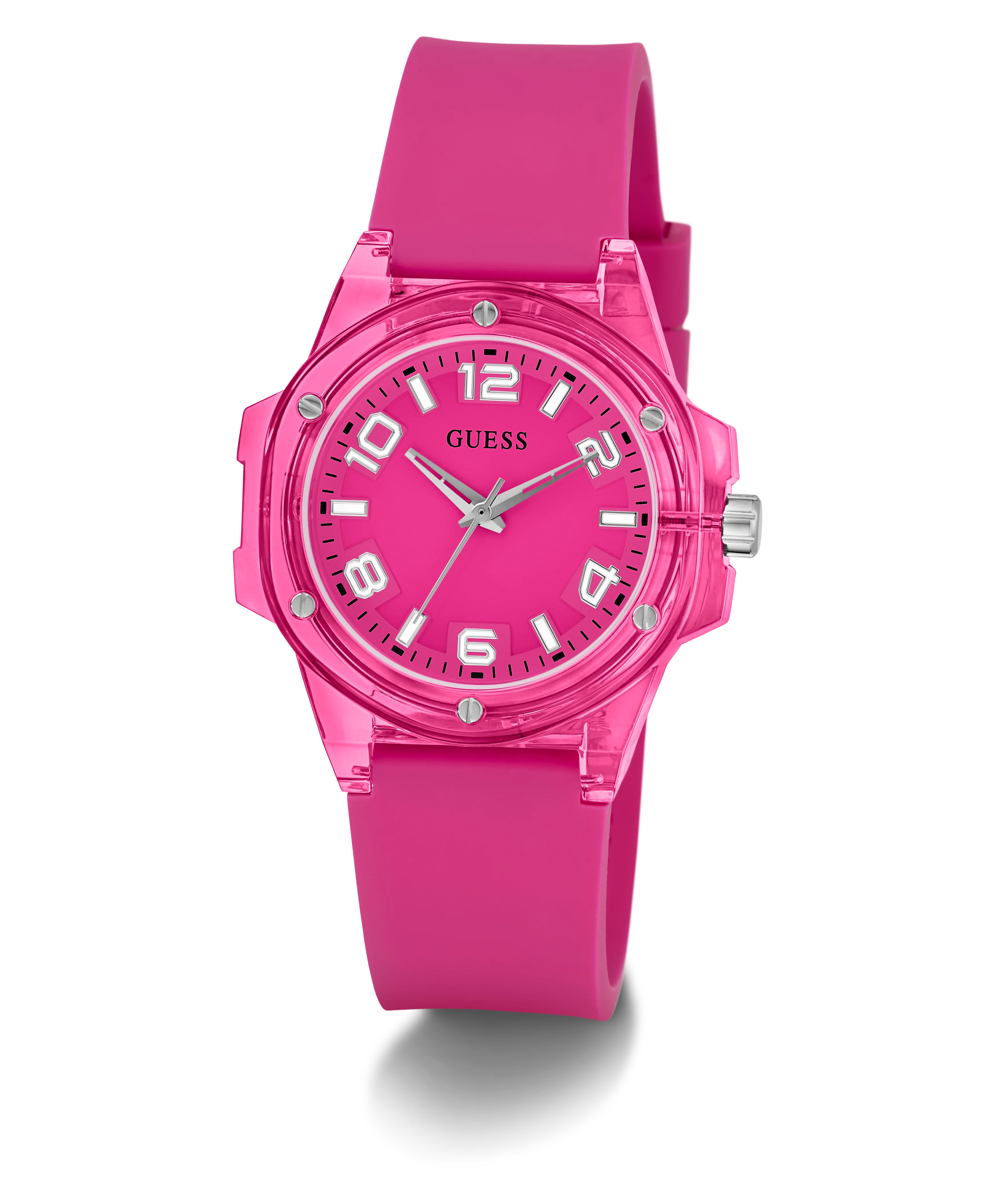 GUESS Ladies Pink Analog Watch