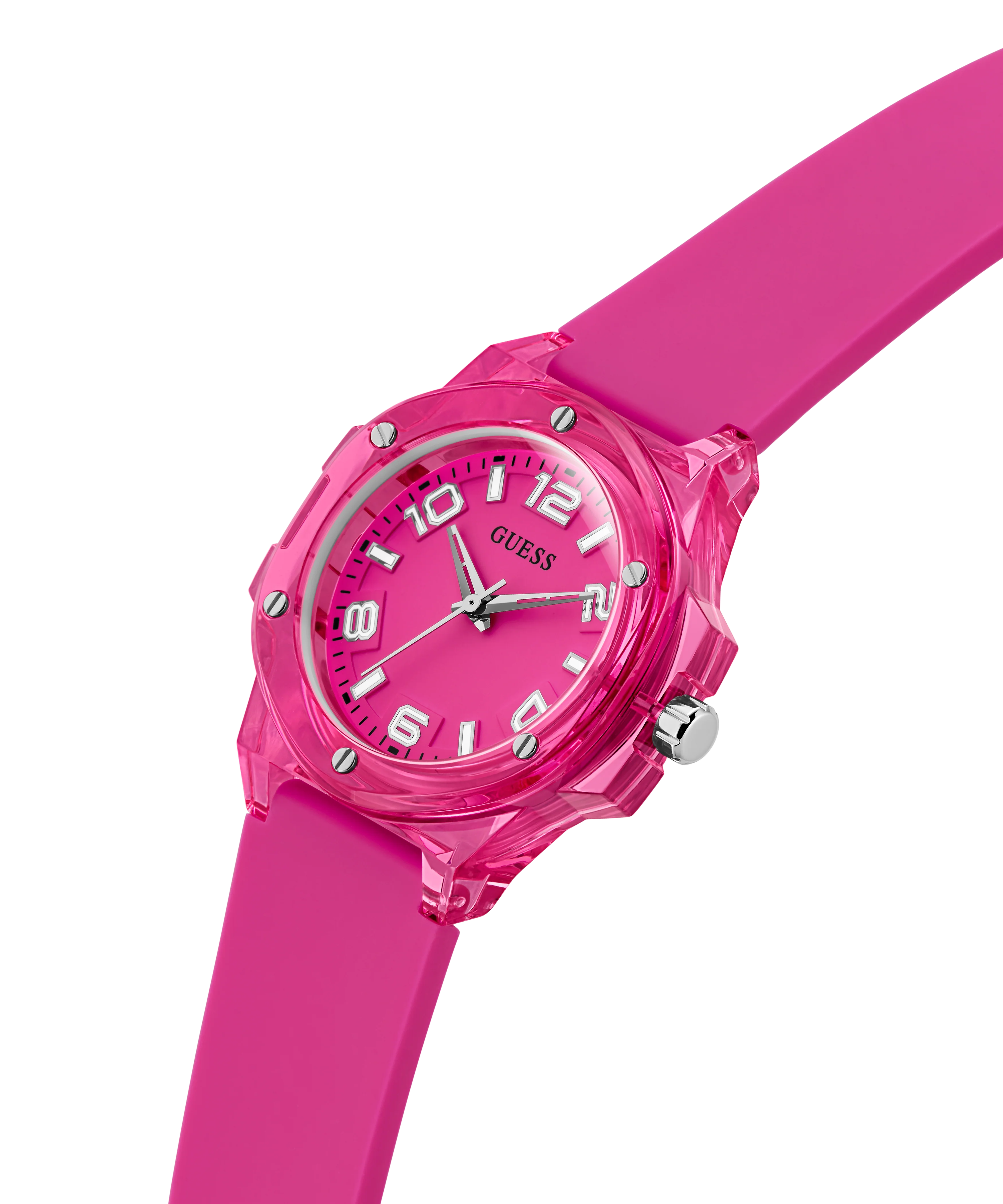 GUESS Ladies Pink Analog Watch