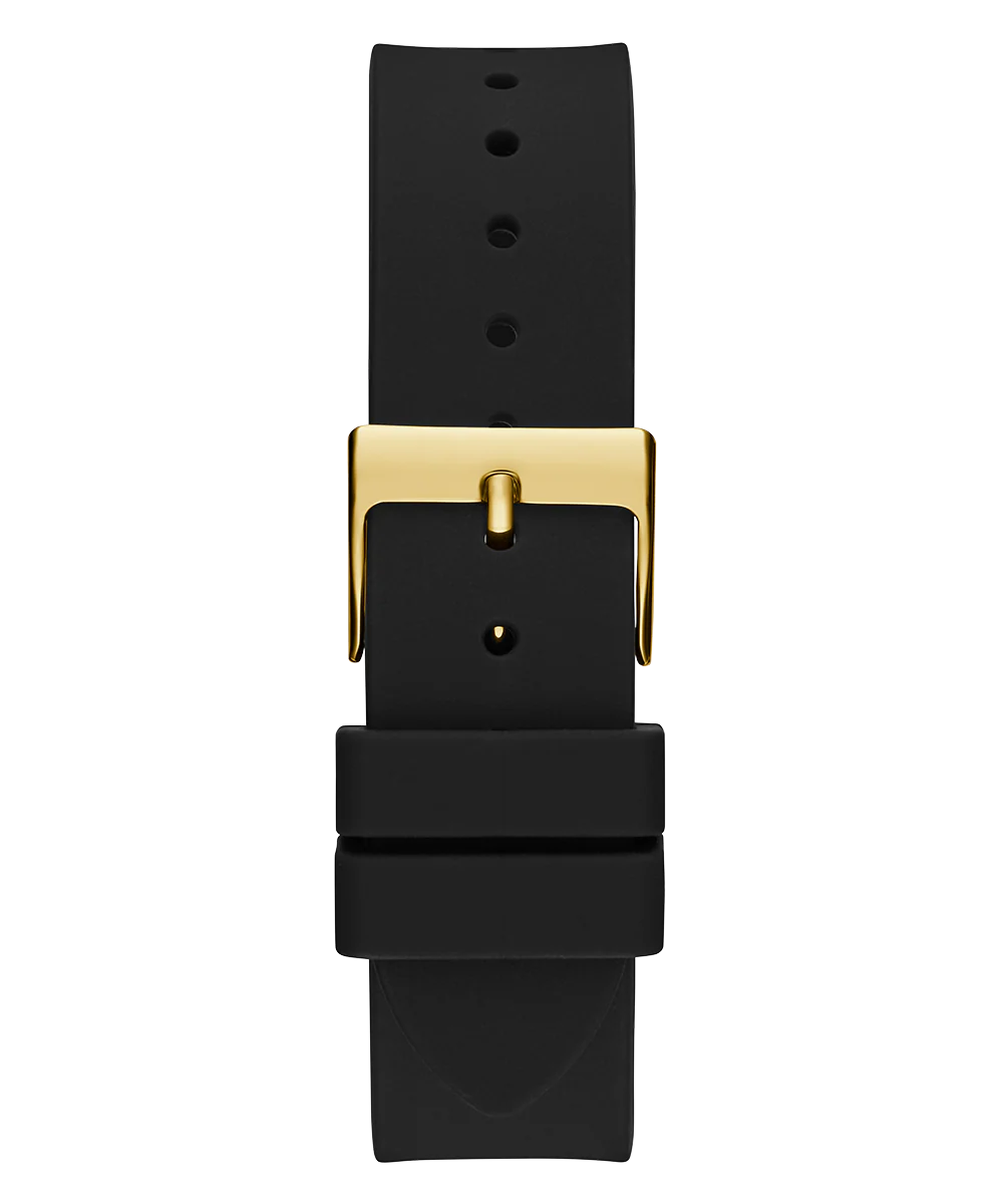 GUESS Ladies Black Gold Tone Multi-function Watch