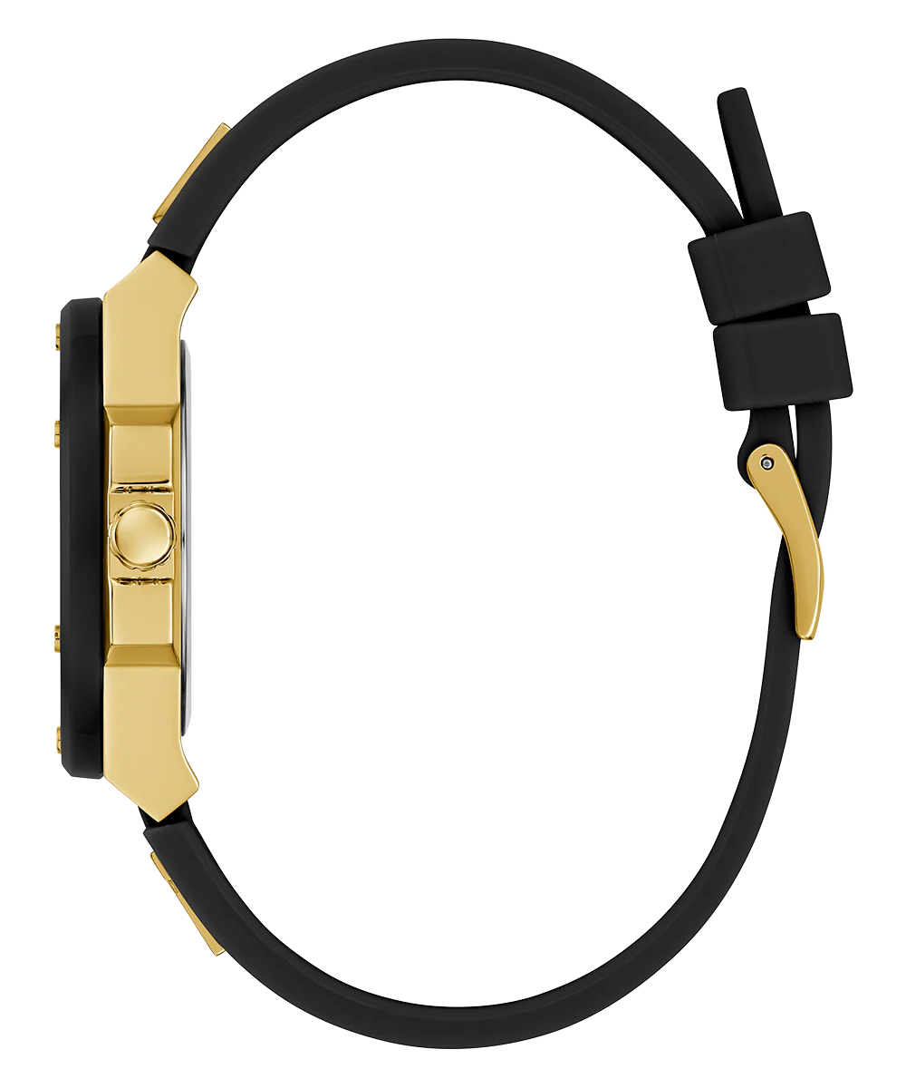GUESS Ladies Black 2-Tone Analog Watch