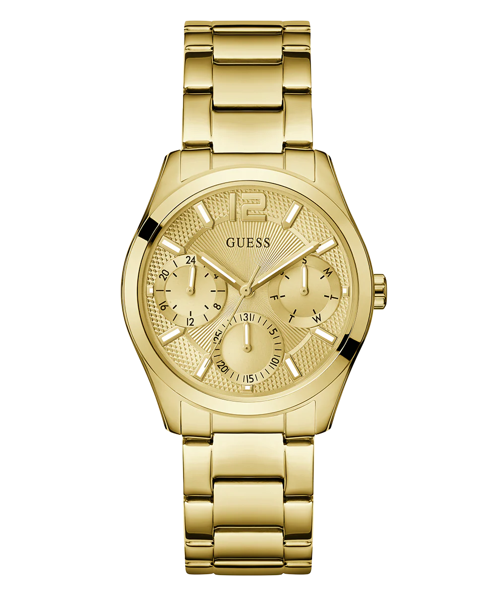 GUESS Ladies Gold Tone Multi-function Watch