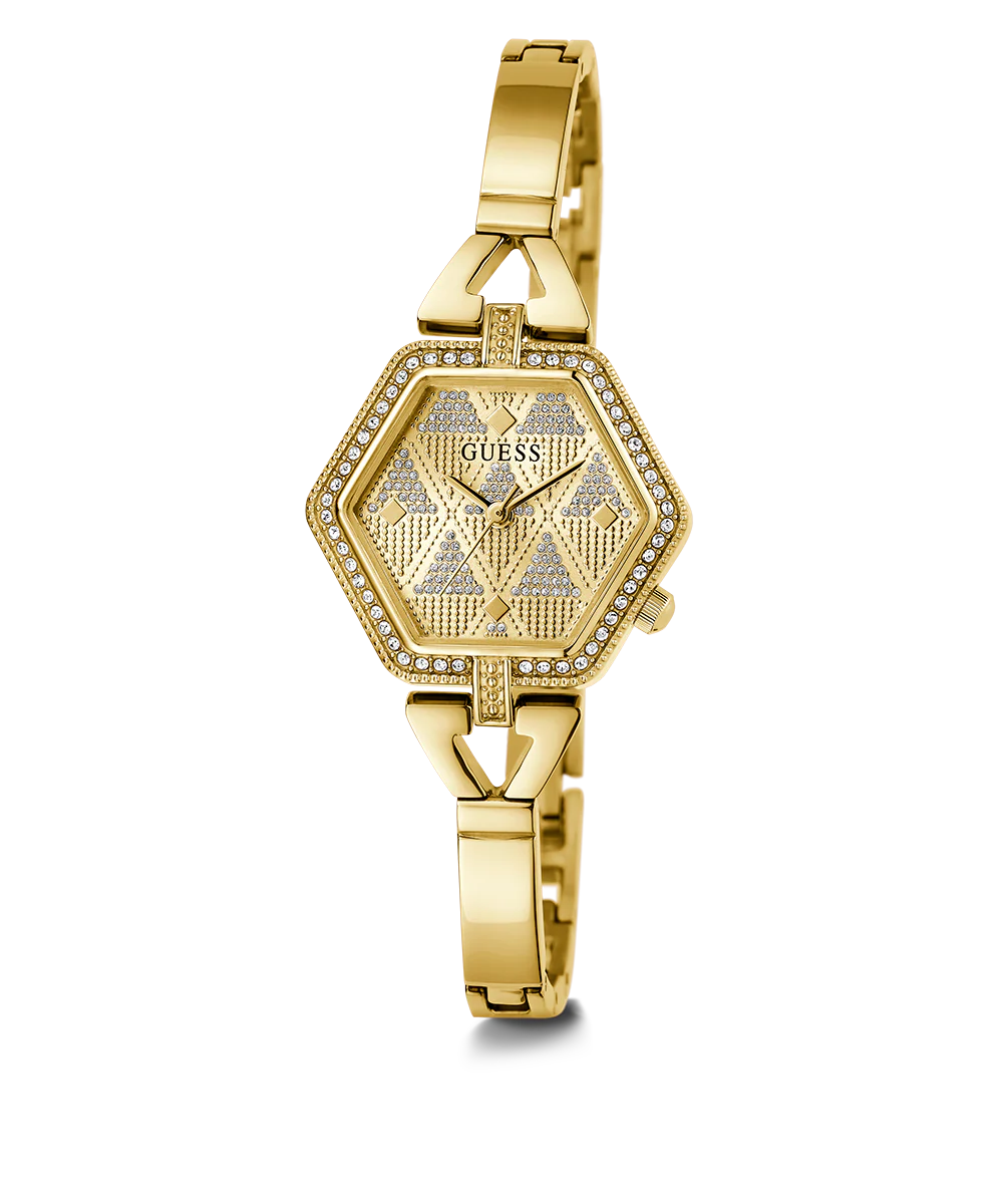 GUESS Ladies Gold Tone Analog Watch