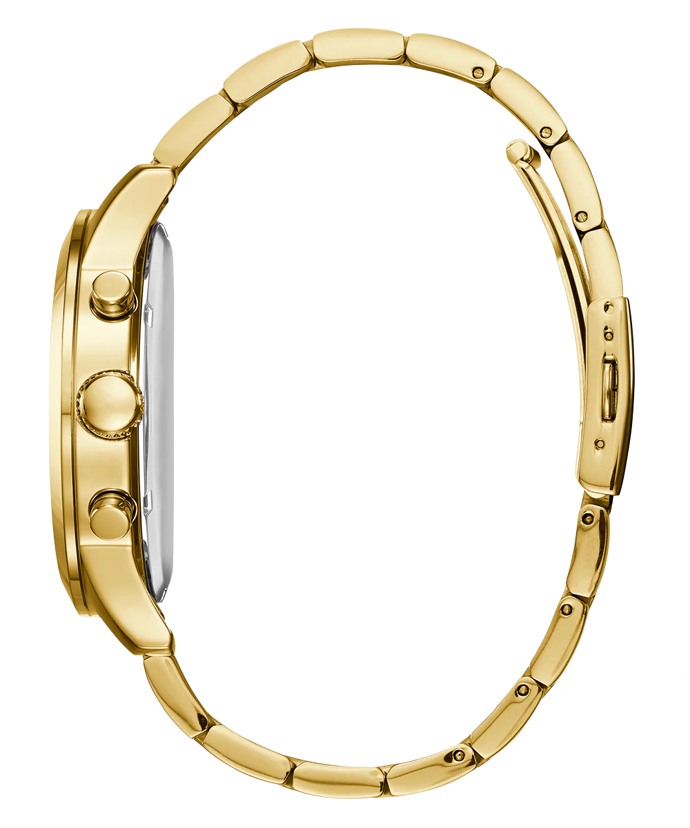 GUESS Mens Gold Tone Chronograph Watch
