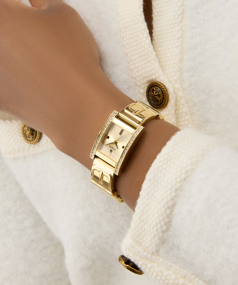 GUESS Ladies Gold Tone Analog Watch