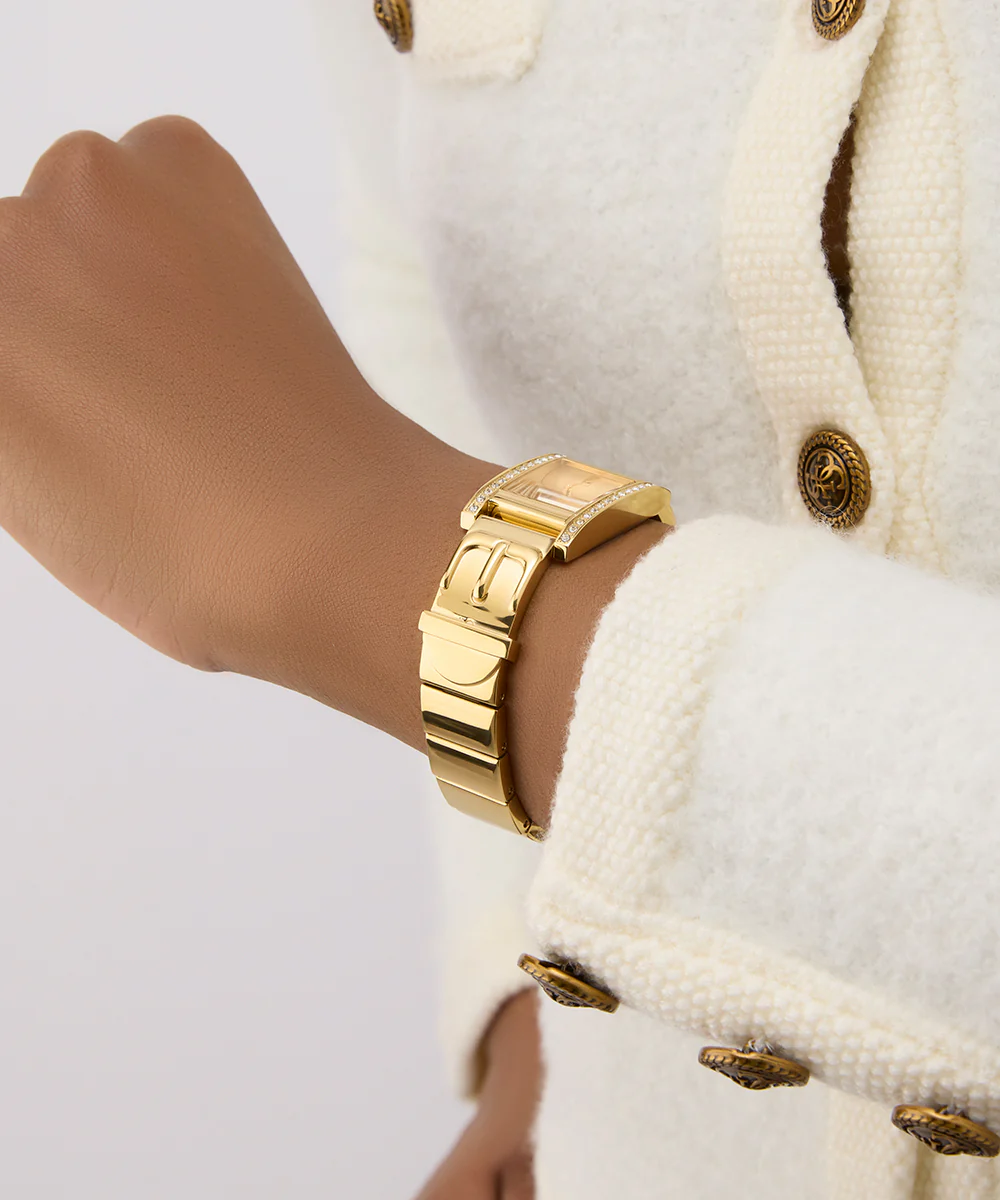 GUESS Ladies Gold Tone Analog Watch