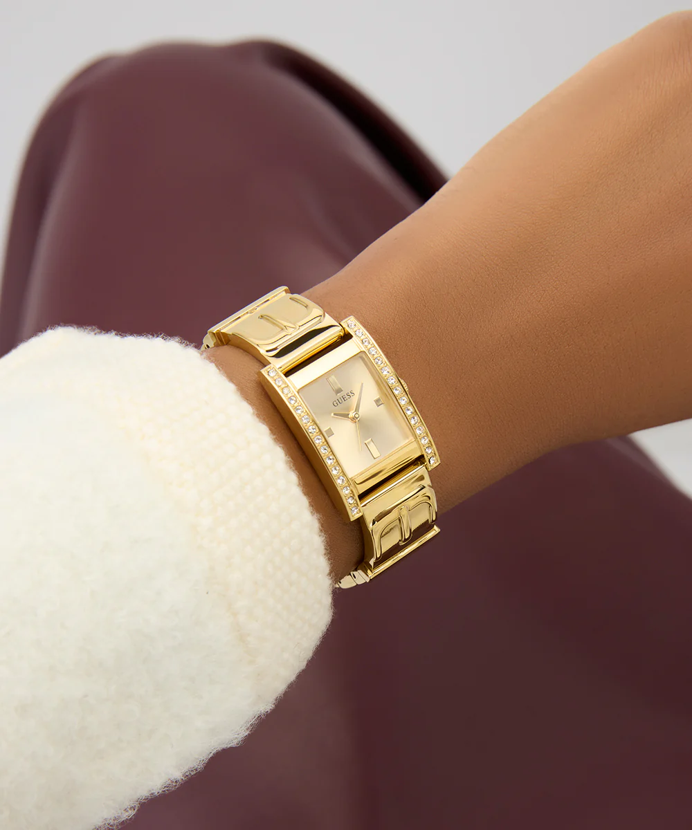 GUESS Ladies Gold Tone Analog Watch