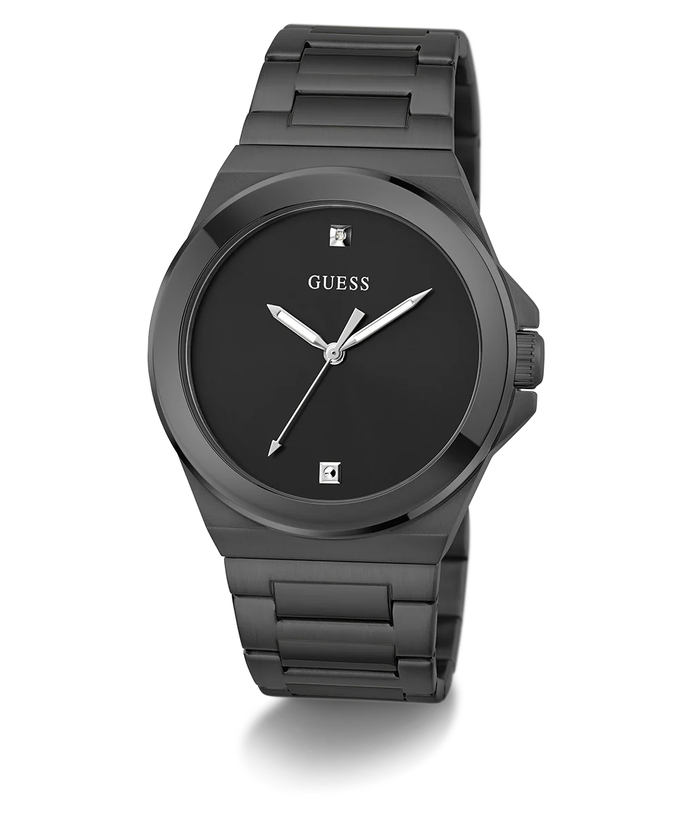 GUESS Mens Black Analog Watch