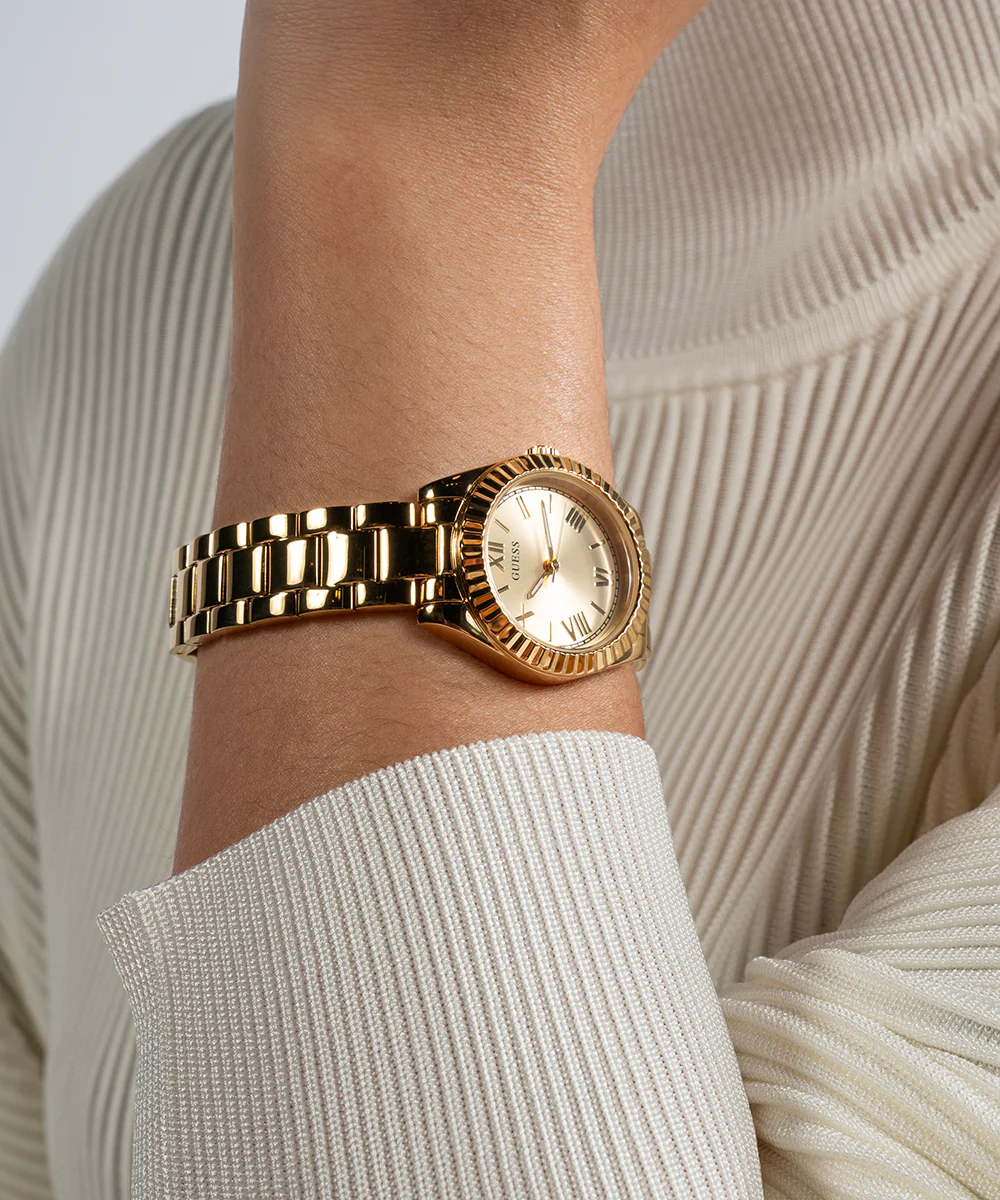GUESS Mini Luna Ladies Gold Tone Analog Watch