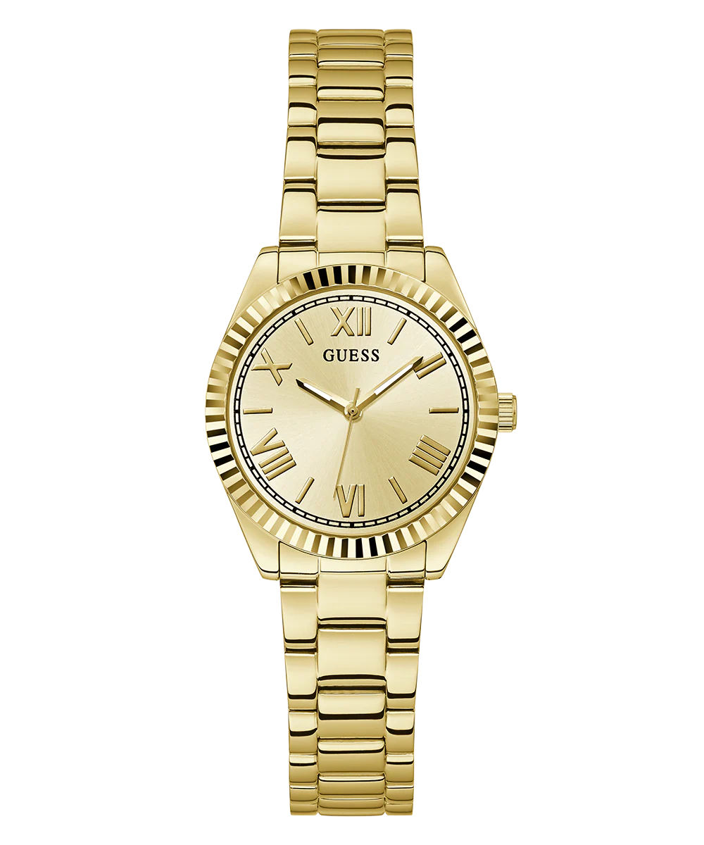 GUESS Mini Luna Ladies Gold Tone Analog Watch
