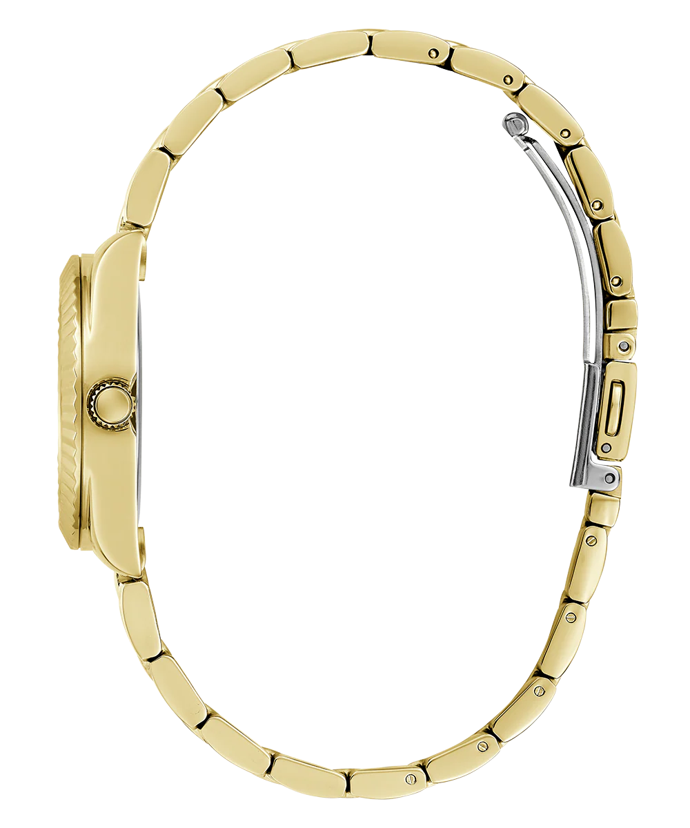 GUESS Mini Luna Ladies Gold Tone Analog Watch