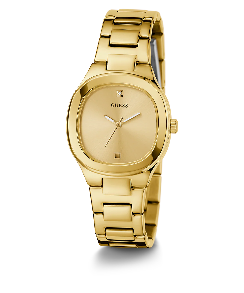 GUESS Ladies Gold Tone Analog Watch