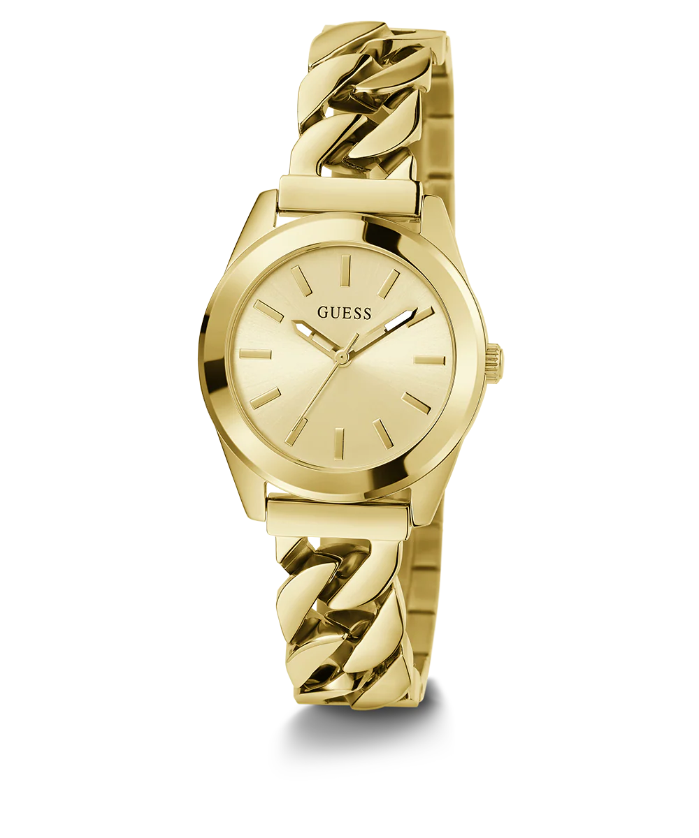 GUESS Ladies Gold Tone Analog Watch