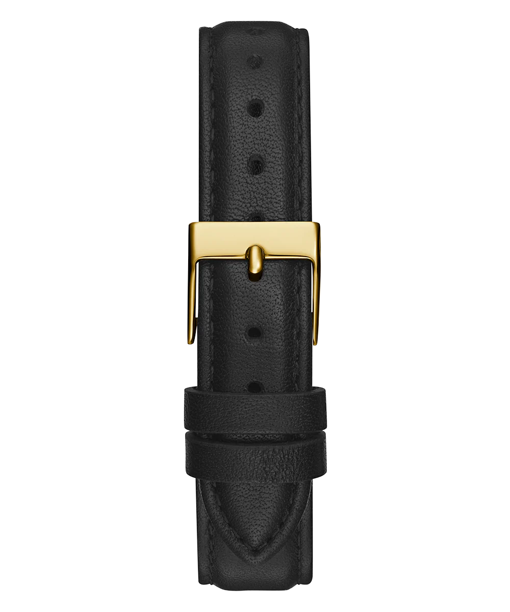 GUESS Mini Luna Ladies Black Gold Tone Analog Watch