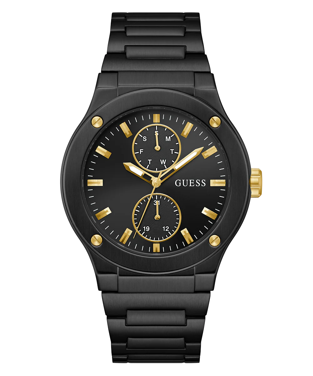 GUESS Mens Black Multi-function Watch