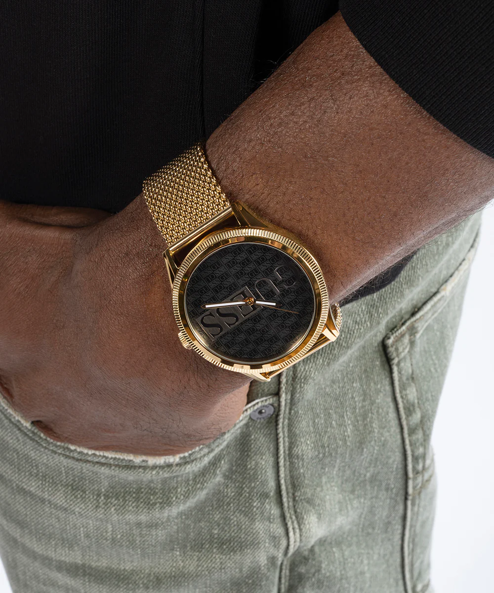 586-guess-mens-black-gold-tone-analog-watch-2.webp GUESS Mens Black Gold Tone Analog Watch