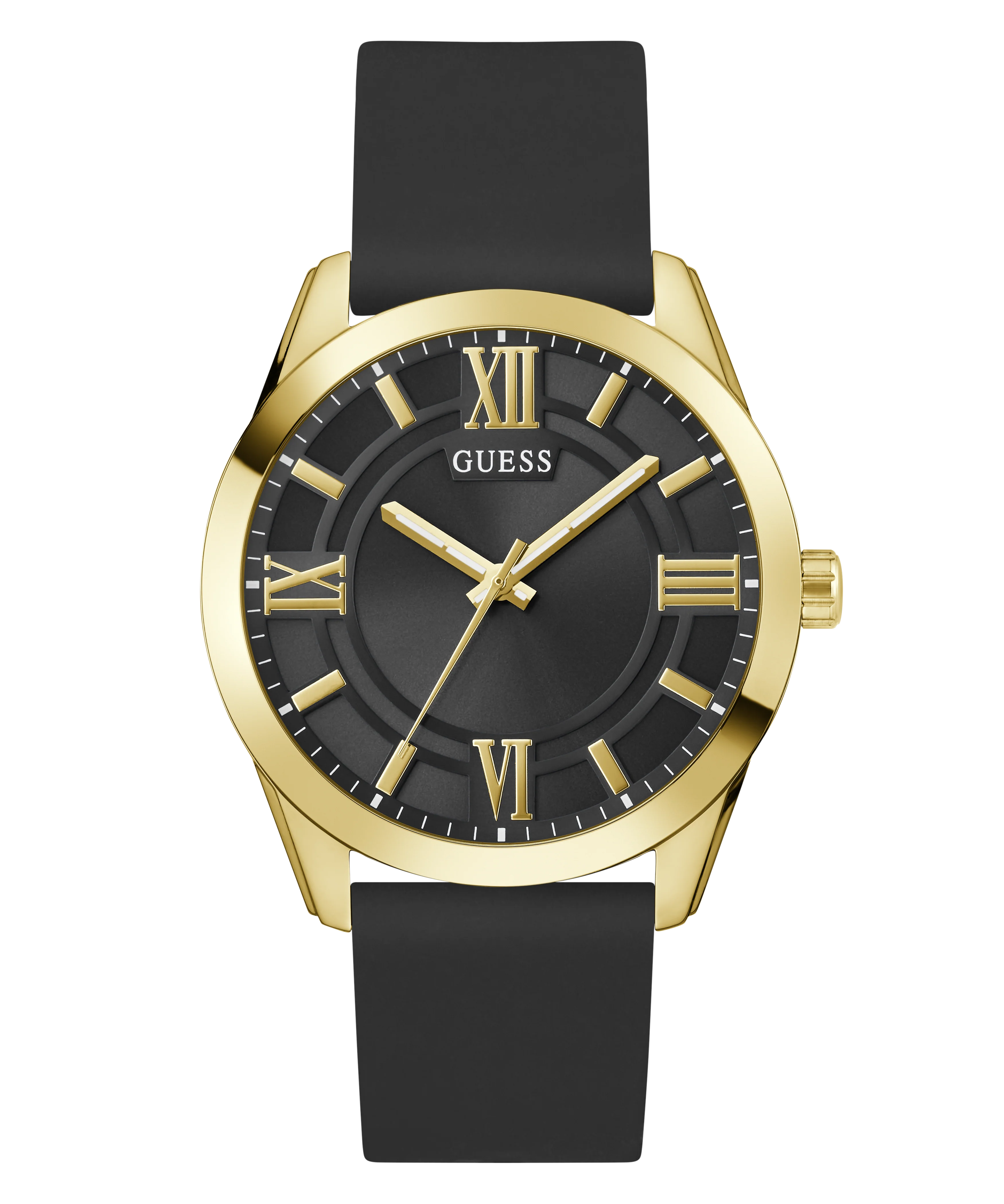 595-guess-mens-black-gold-tone-analog-watch-4.webp GUESS Mens Black Gold Tone Analog Watch