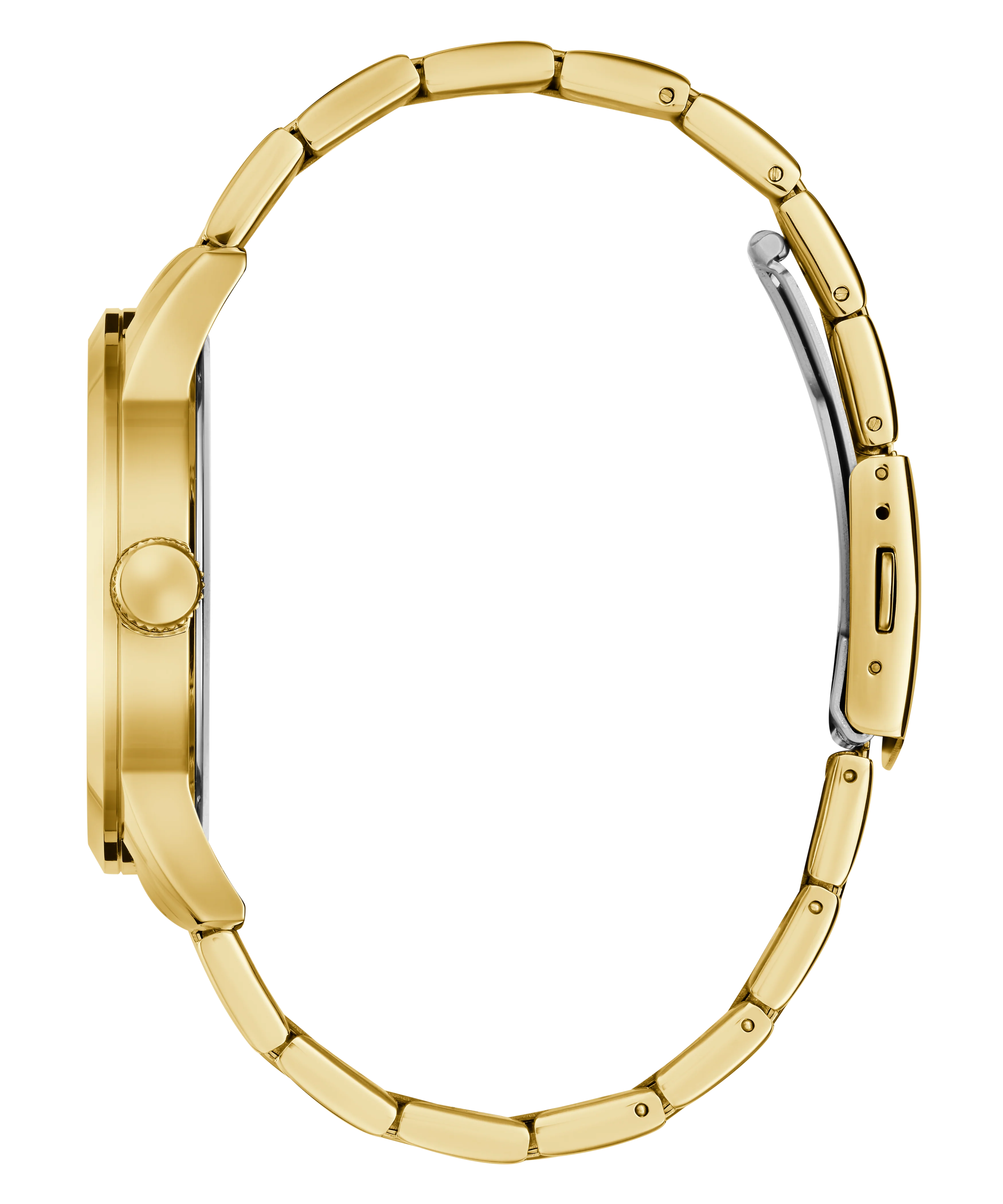 GUESS Mens Gold Tone Analog Watch